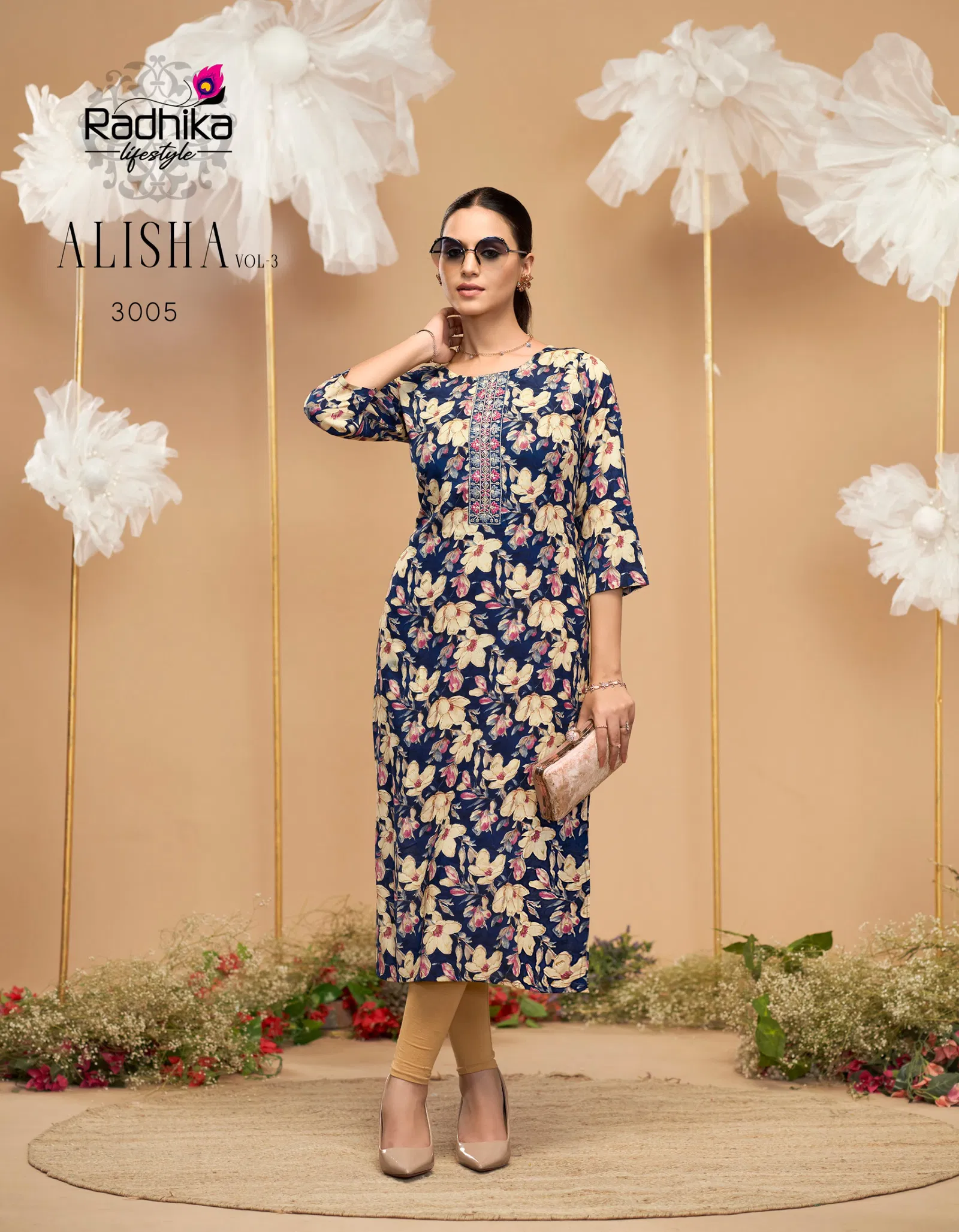 Alisha Vol 3 By Radhika Rayon Printed Kurti Wholesale Shop In Surat